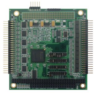 GPIO-MM Digital I/O Module: I/O Expansion Modules, Wide-temperature PC/104, PC/104-<i>Plus</i>, PCIe/104 / OneBank, PCIe MiniCard, and FeaturePak modules featuring programmable bidirectional digital I/O, counter/timers, optoisolated inputs, and relay outputs., PC/104